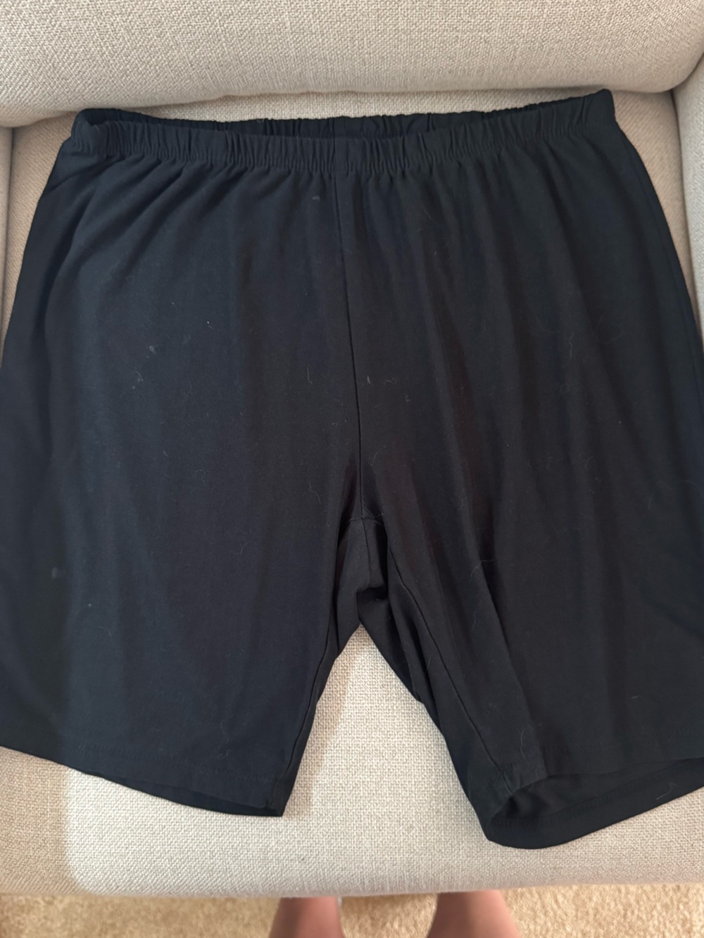 just be Women’s Black Bike Shorts - Pull-On Stretch
